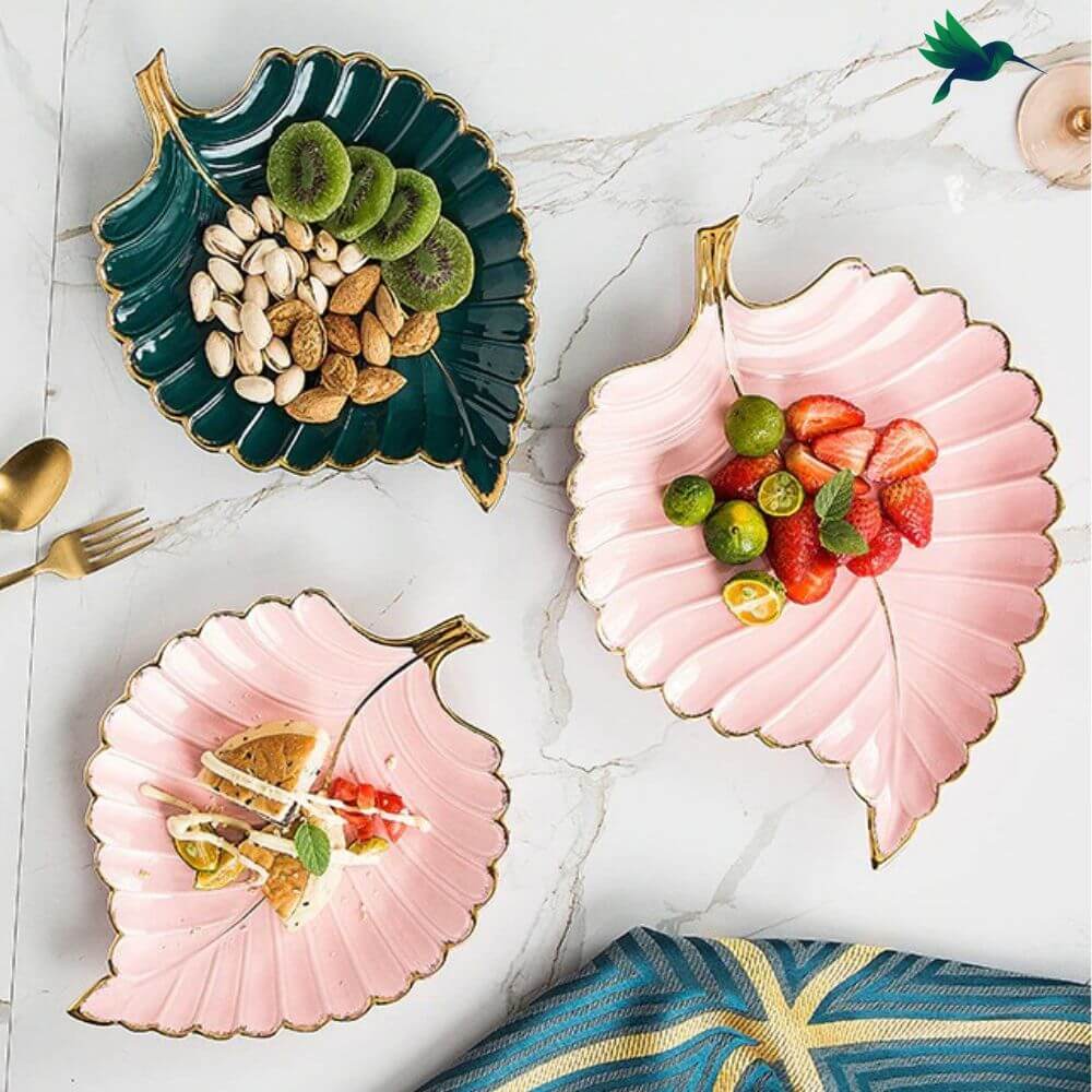 Assiette Feuille Déco-exotique.fr