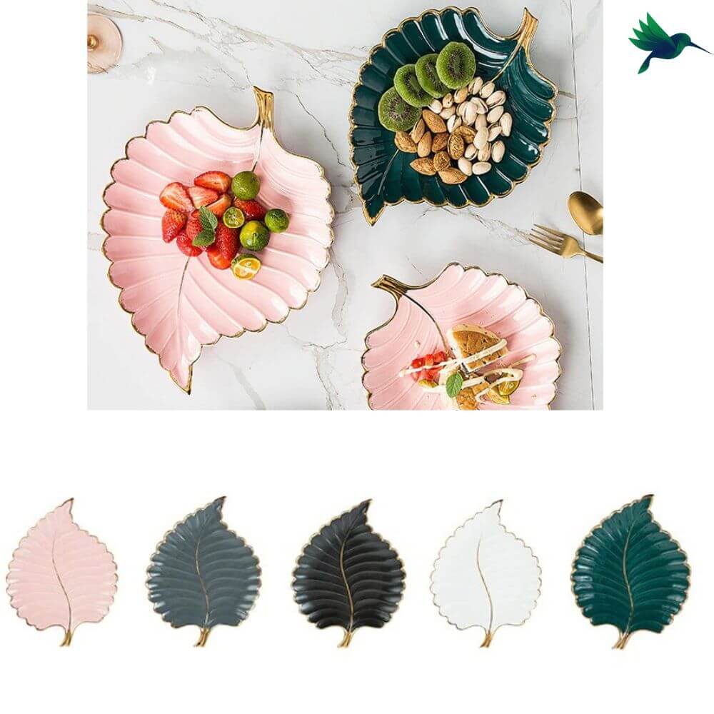 Assiette Feuille Déco-exotique.fr