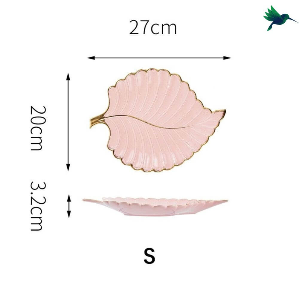 Assiette Feuille Déco-exotique.fr