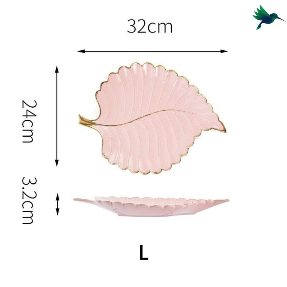 Assiette Feuille Déco-exotique.fr