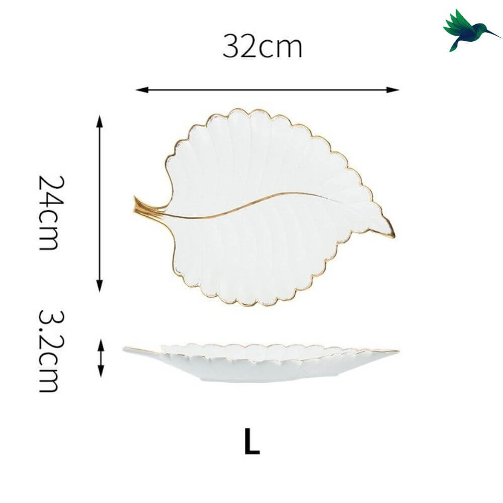 Assiette Feuille Déco-exotique.fr