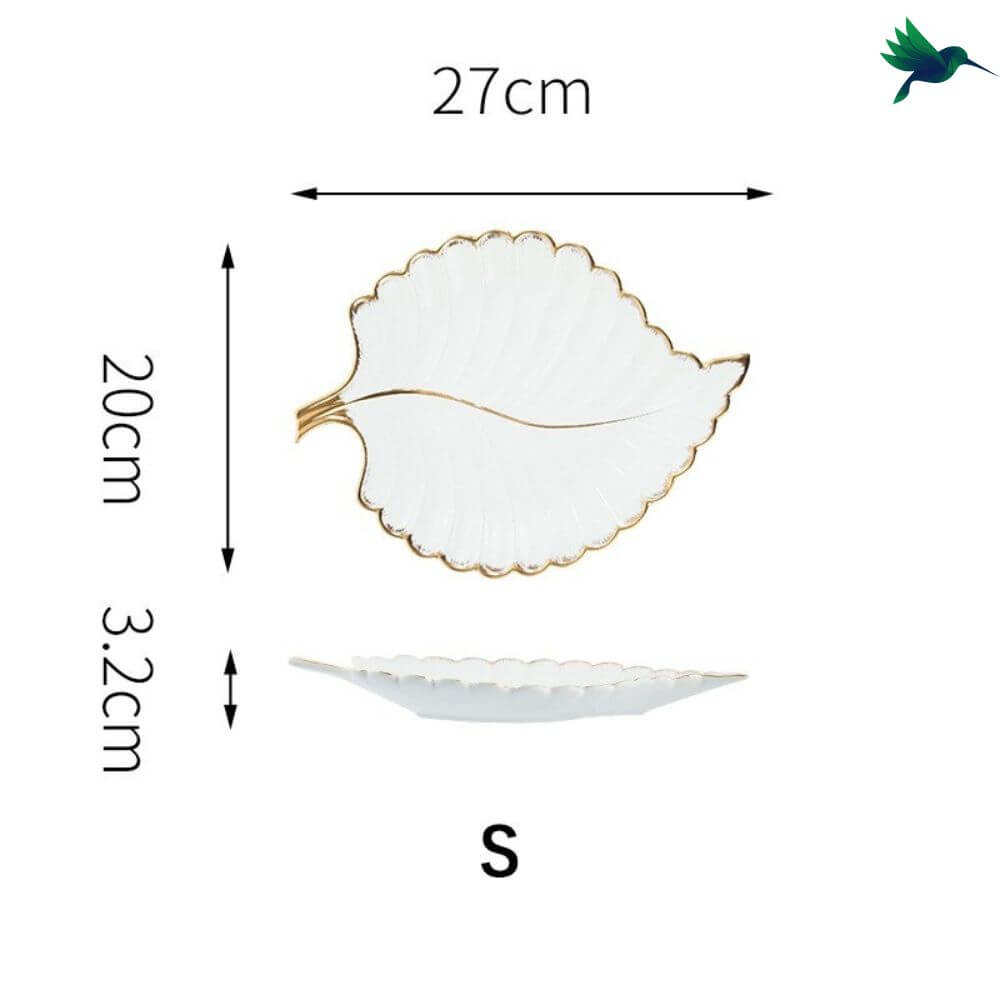 Assiette Feuille Déco-exotique.fr