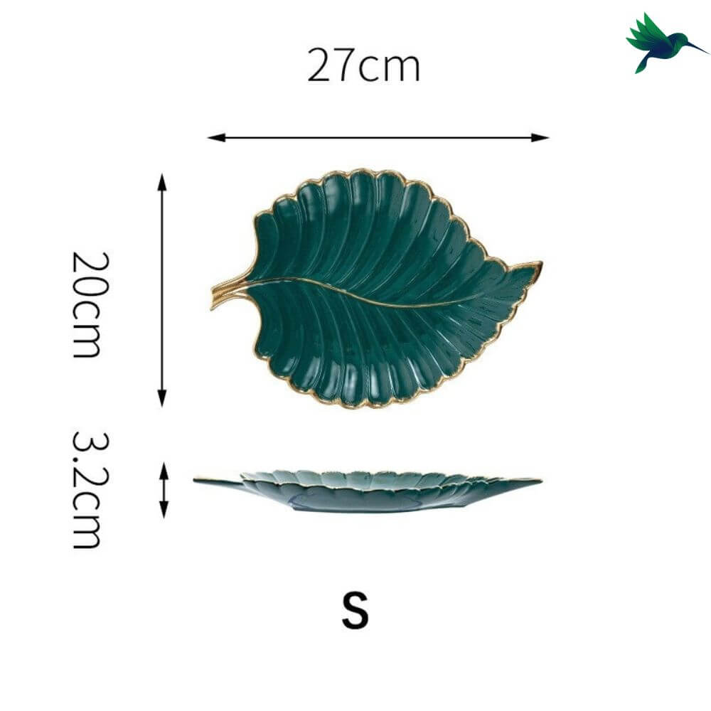 Assiette Feuille Déco-exotique.fr