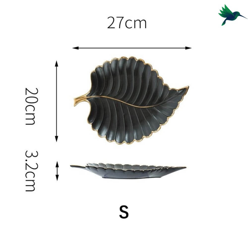 Assiette Feuille Déco-exotique.fr