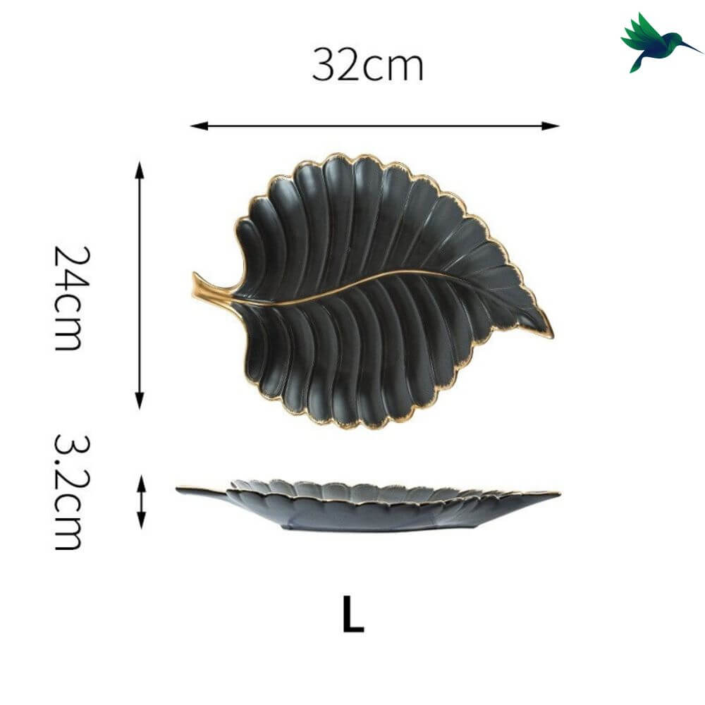 Assiette Feuille Déco-exotique.fr