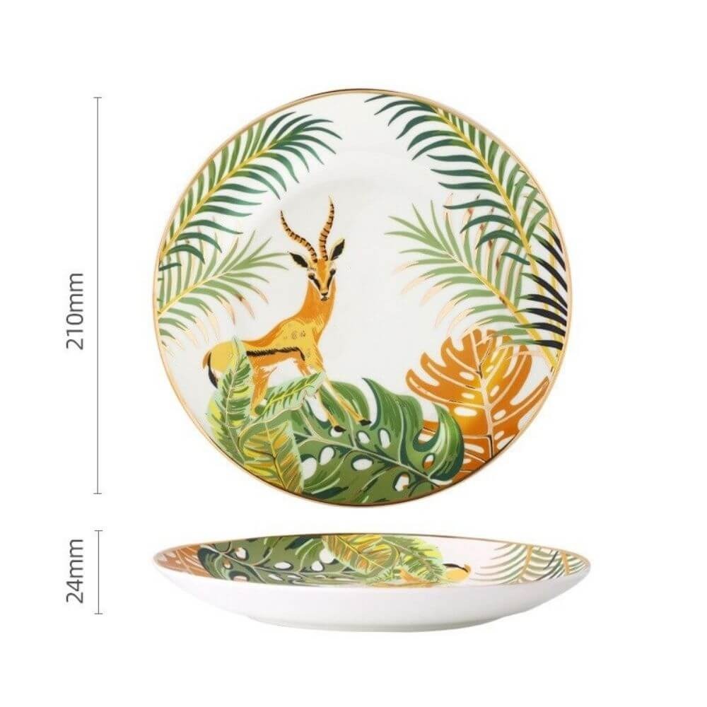 Assiette Jungle Déco-exotique.fr