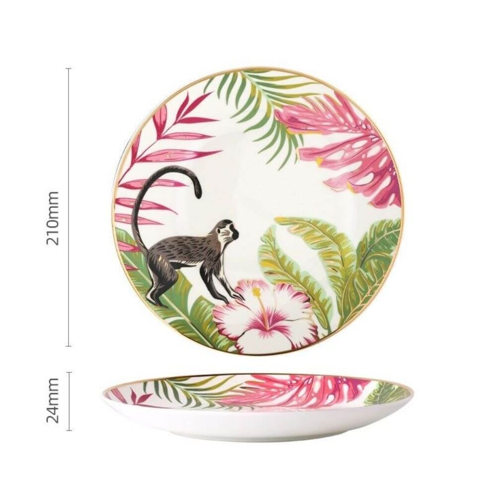Assiette Jungle Déco-exotique.fr