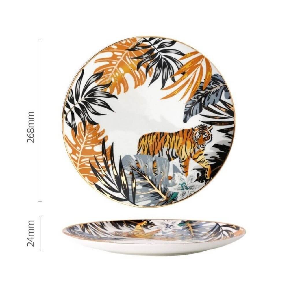 Assiette Jungle Déco-exotique.fr