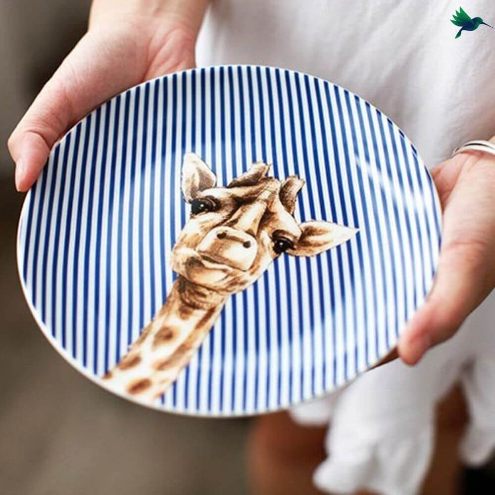 Assiette Jungle Safari Déco-exotique.fr