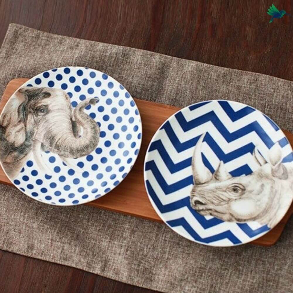 Assiette Jungle Safari Déco-exotique.fr