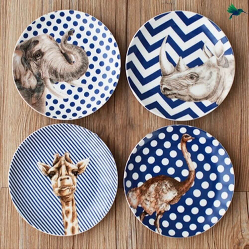 Assiette Jungle Safari Déco-exotique.fr