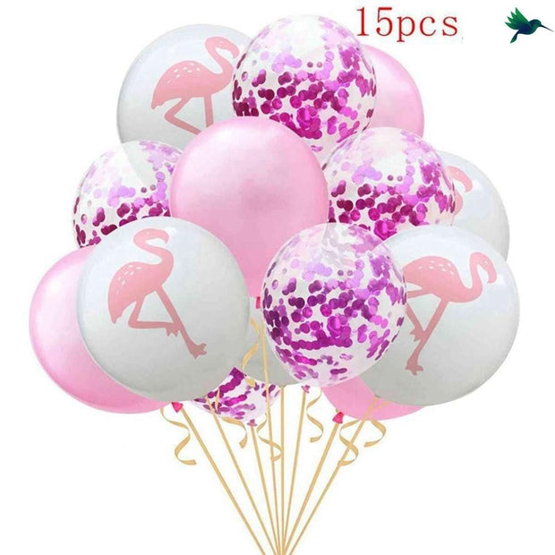 Ballon Confettis Thème Tropical - Déco-exotique.fr
