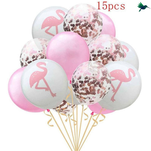 Ballon Confettis Thème Tropical - Déco-exotique.fr