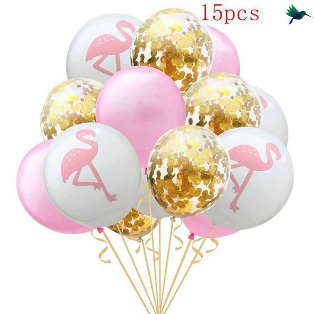 Ballon Confettis Thème Tropical - Déco-exotique.fr