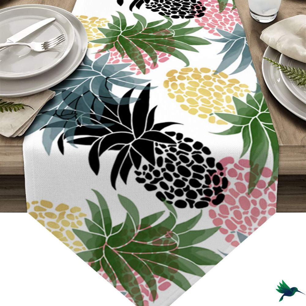 Chemin de table Tropical Ananas Déco-exotique.fr