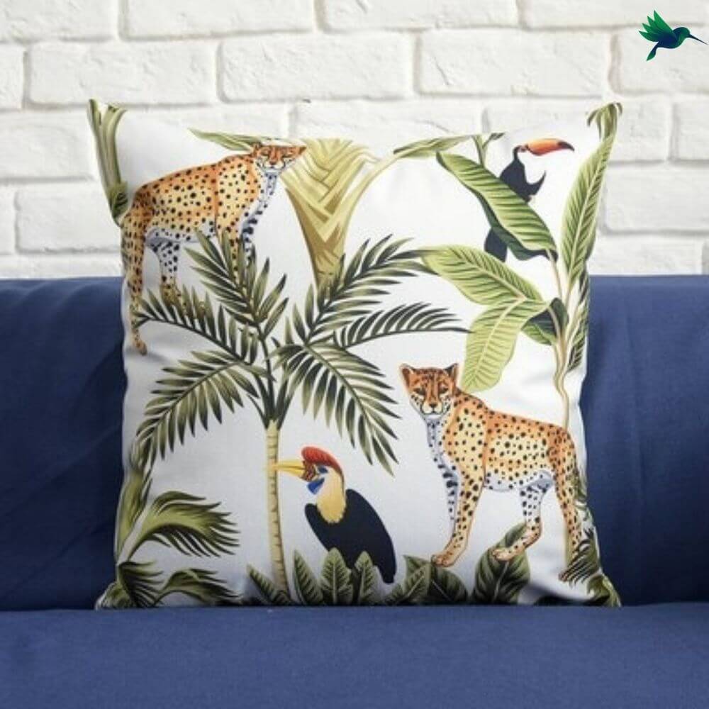 Coussin Animaux Jungle - Déco-Exotique.fr