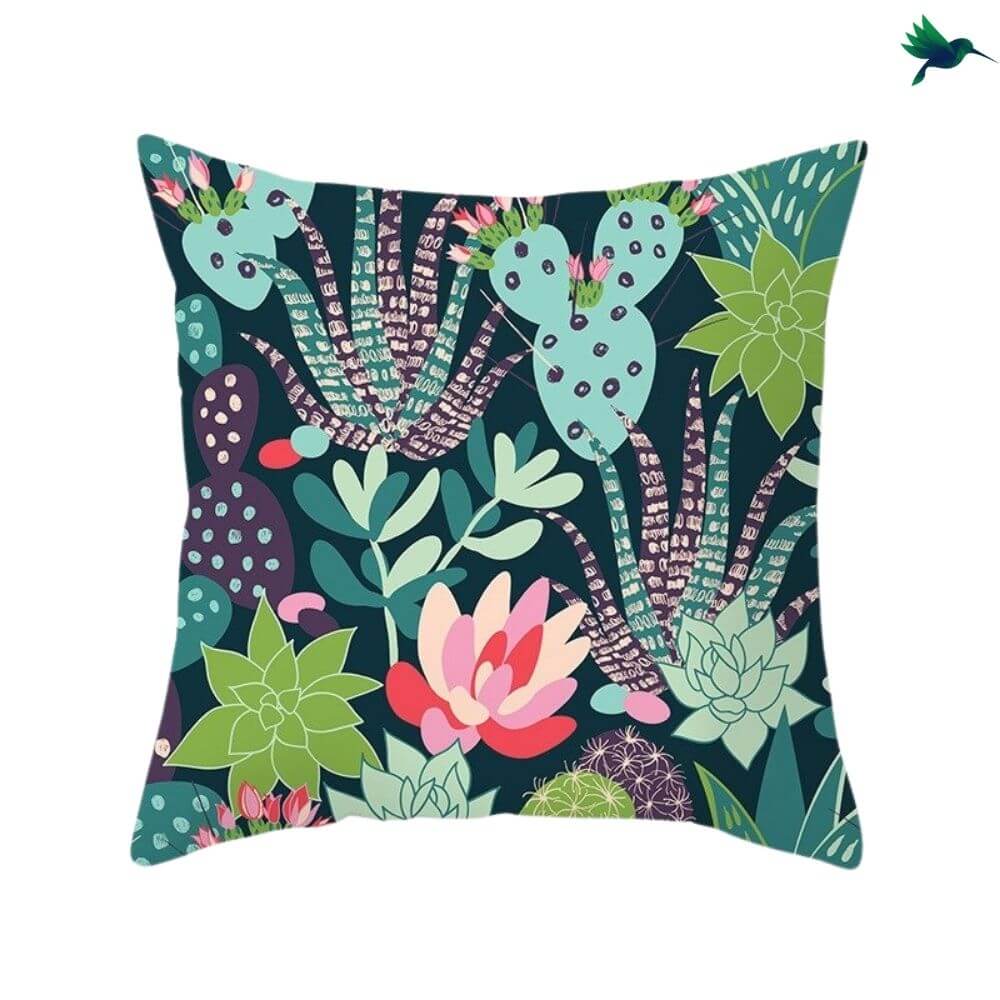 Coussin Cactus "Opuntia" - Déco-exotique.fr