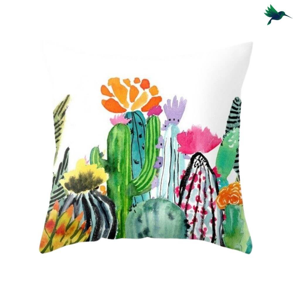 Coussin Cactus "Opuntia" - Déco-exotique.fr