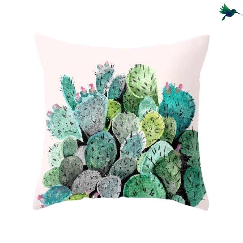 Coussin Cactus "Opuntia" - Déco-exotique.fr