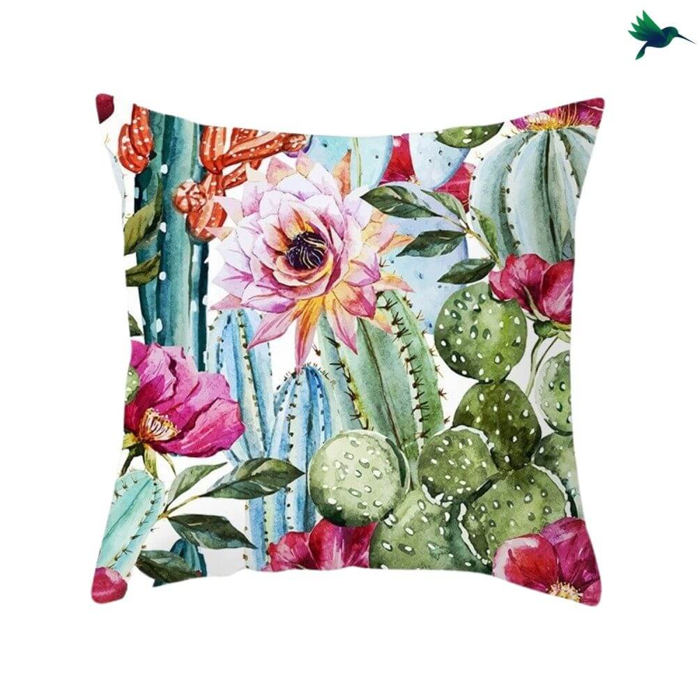 Coussin Cactus "Opuntia" - Déco-exotique.fr