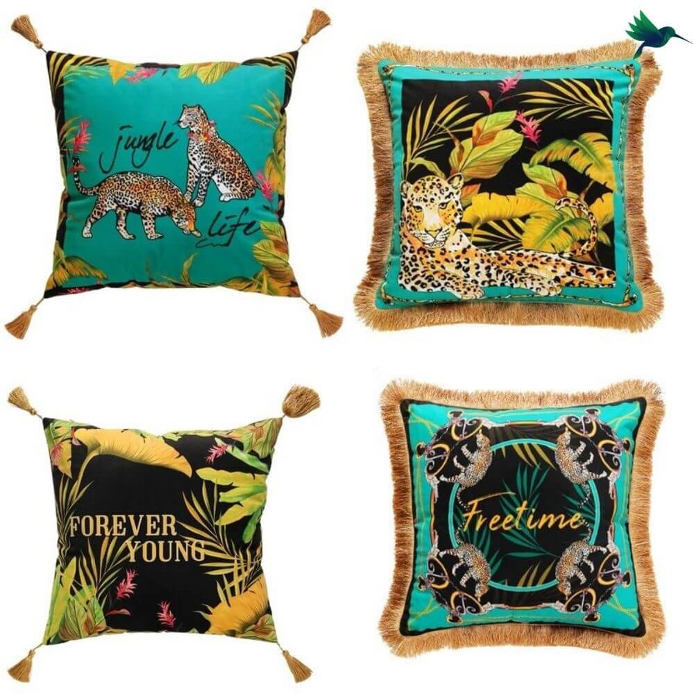 Coussin Déco Jungle - Déco-exotique.fr