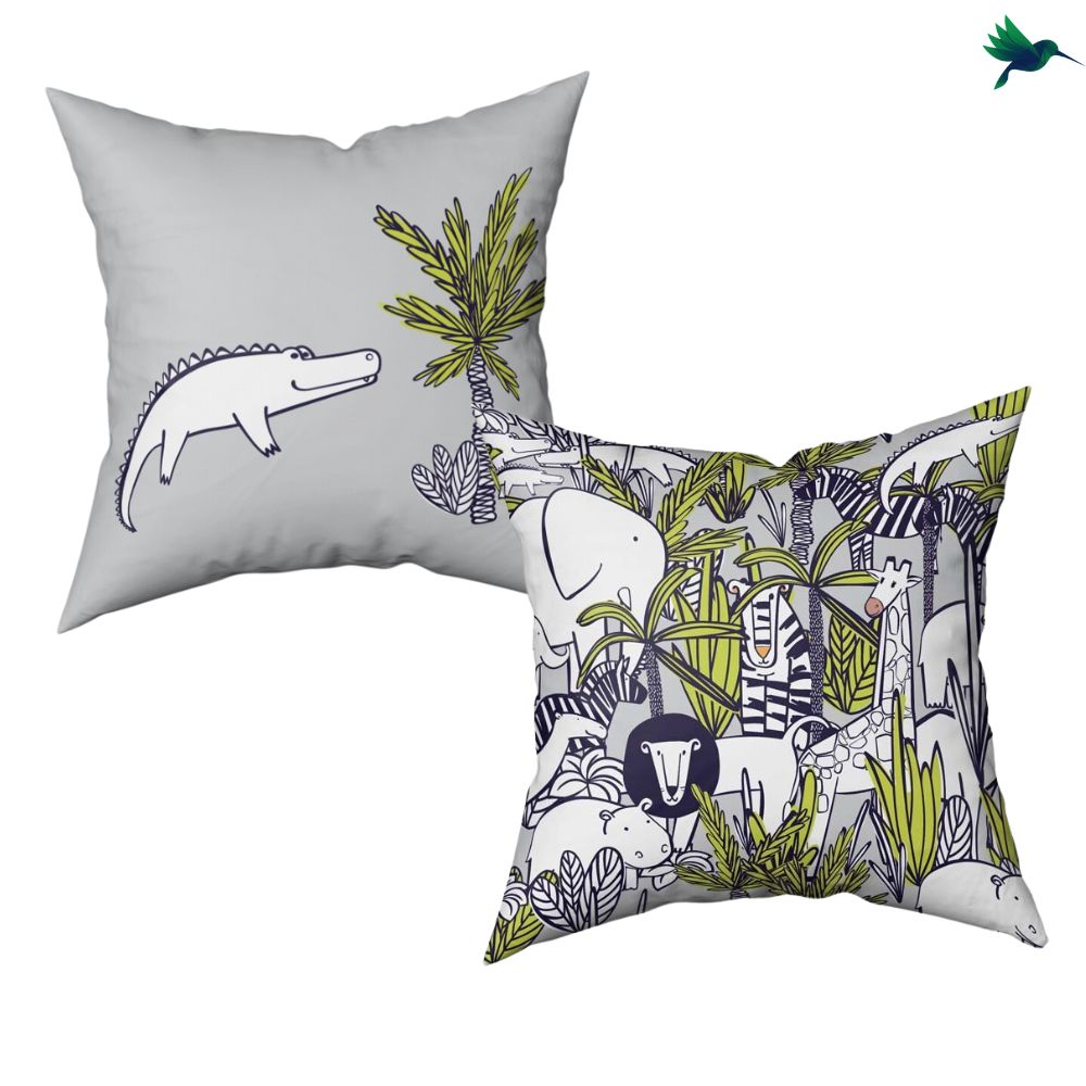 Coussin Enfant Animaux Jungle Déco-exotique.fr