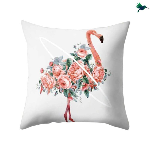 Coussin Flamant Rose Déco-exotique.fr