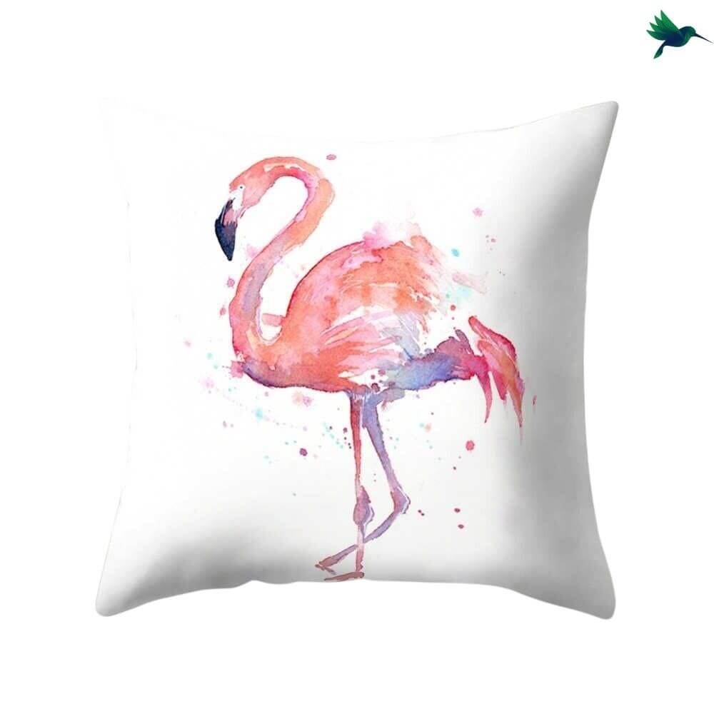 Coussin Flamant Rose Déco-exotique.fr