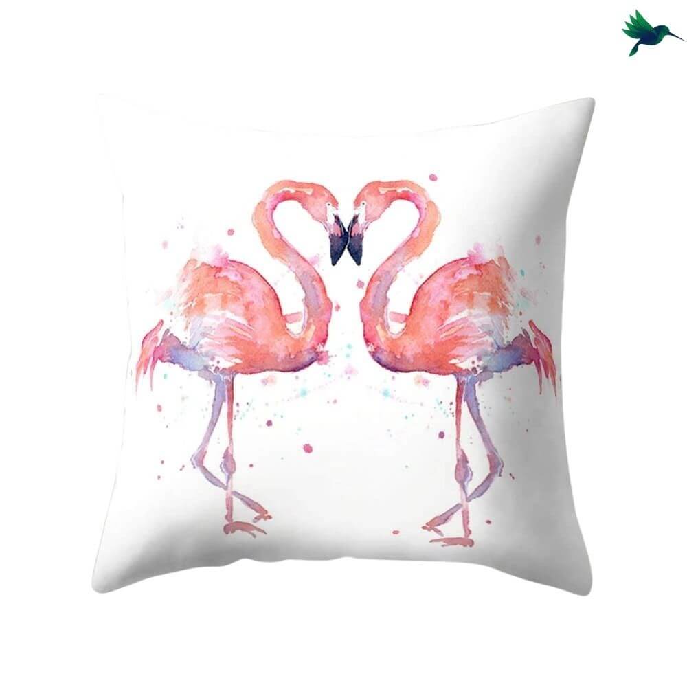 Coussin Flamant Rose Déco-exotique.fr