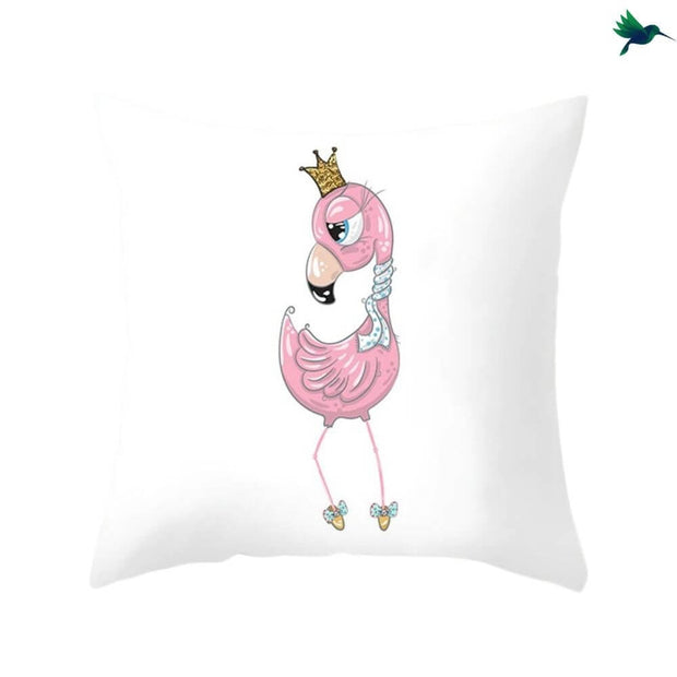 Coussin Flamant Rose Déco-exotique.fr