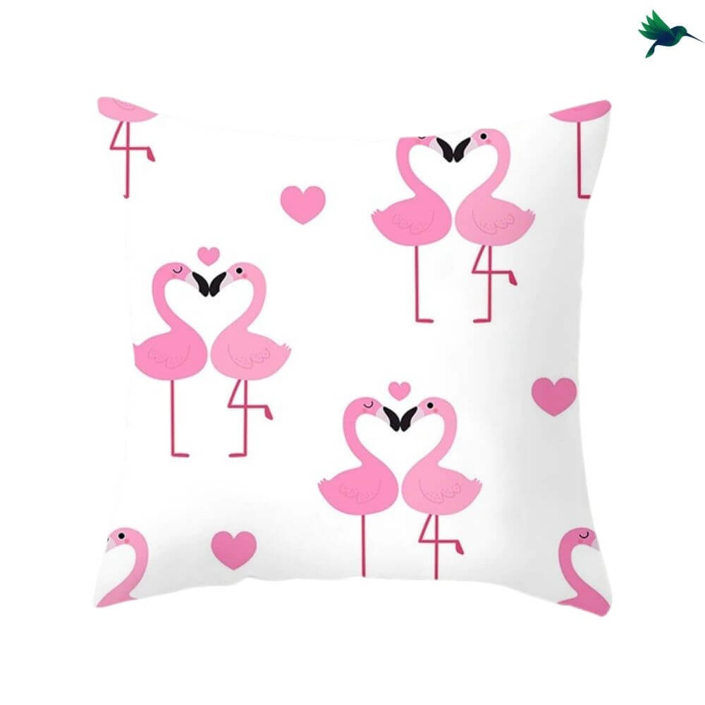 Coussin Flamant Rose Déco-exotique.fr