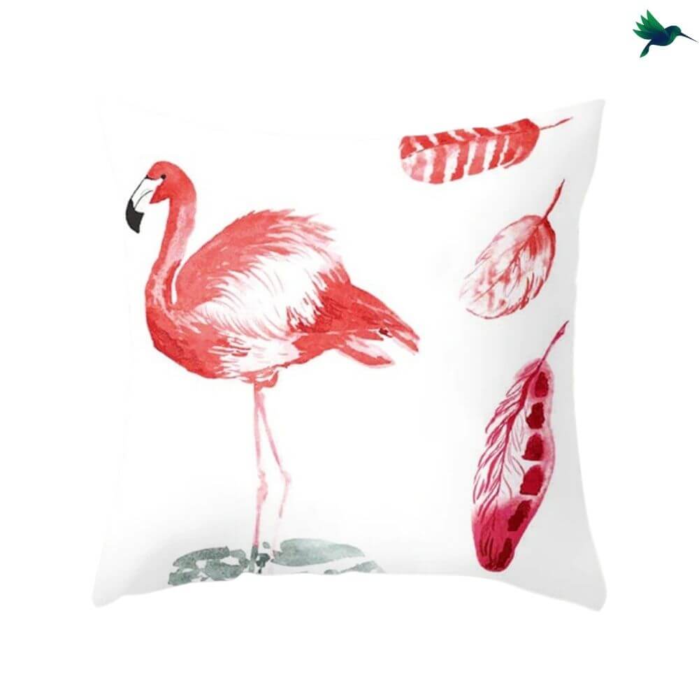 Coussin Flamant Rose Déco-exotique.fr