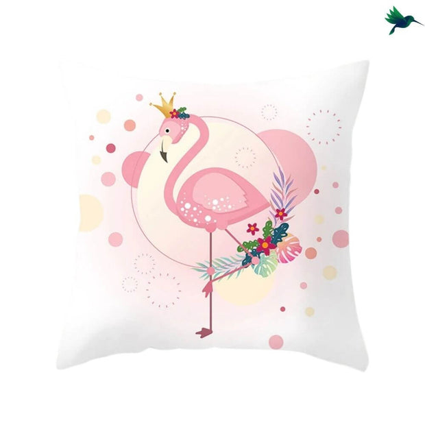 Coussin Flamant Rose Déco-exotique.fr