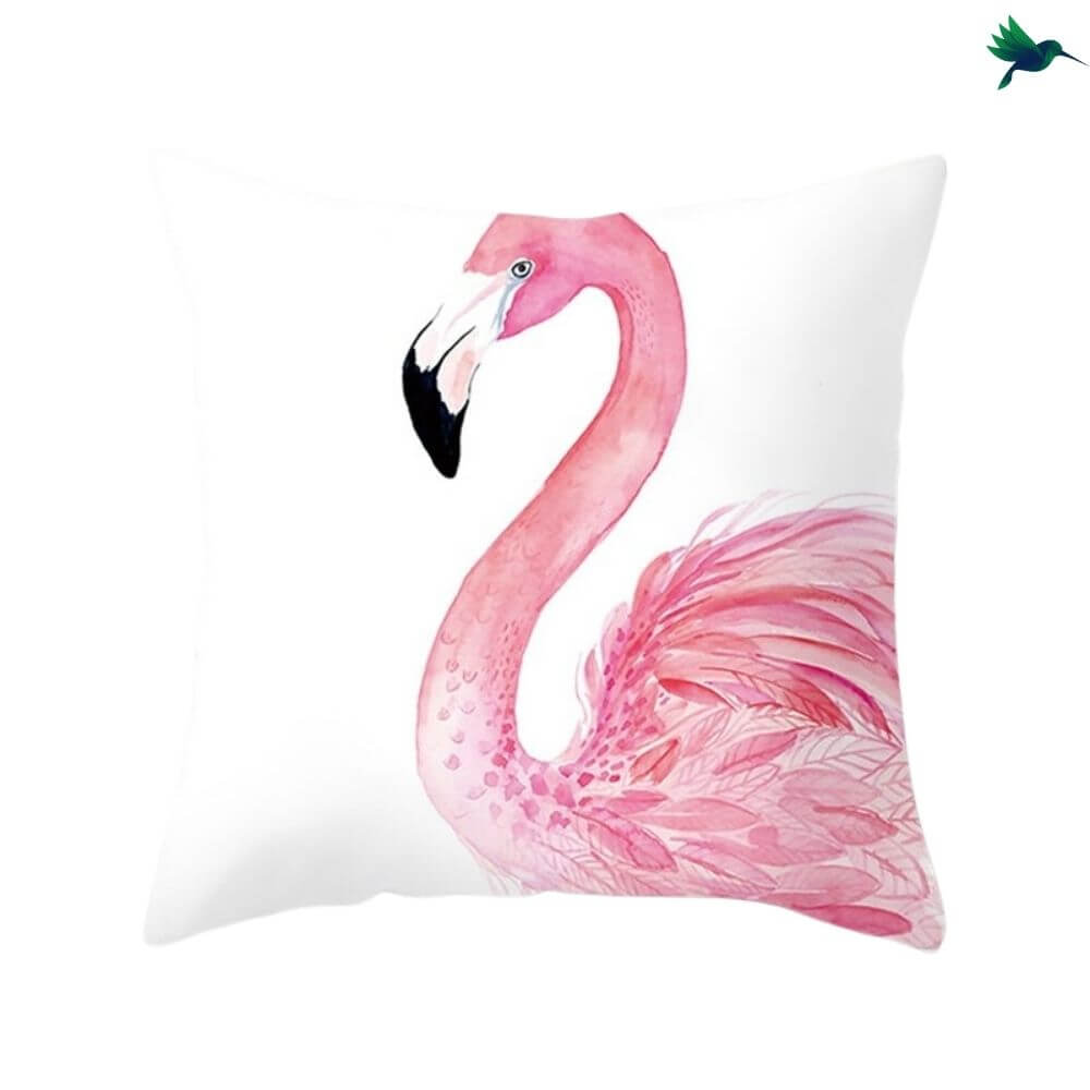 Coussin Flamant Rose Déco-exotique.fr