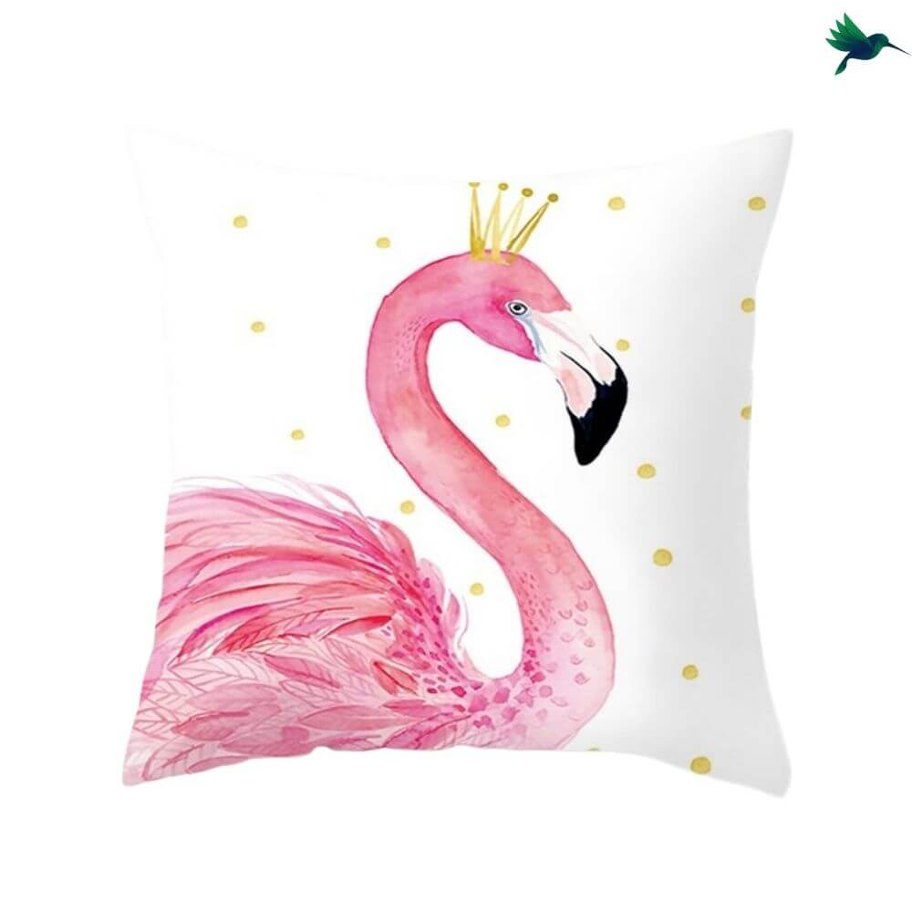 Coussin Flamant Rose Déco-exotique.fr