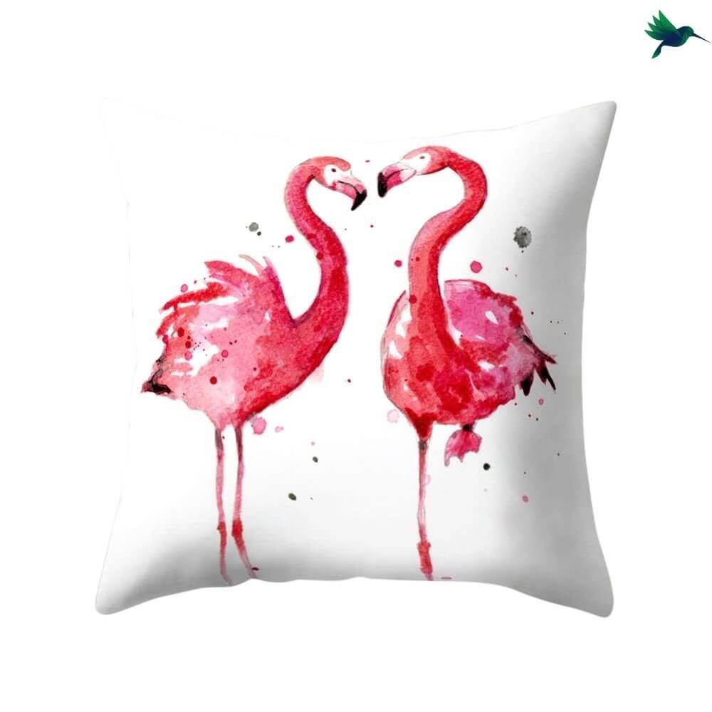 Coussin Flamant Rose Déco-exotique.fr