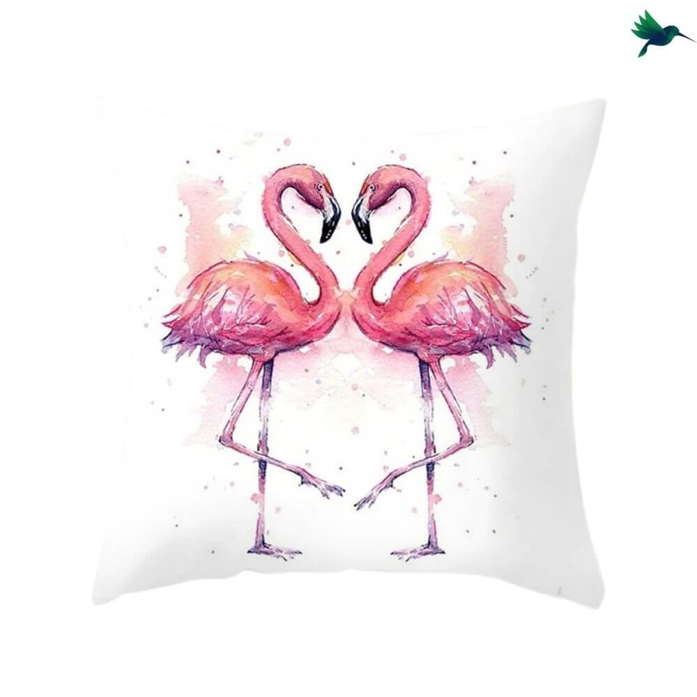 Coussin Flamant Rose Déco-exotique.fr