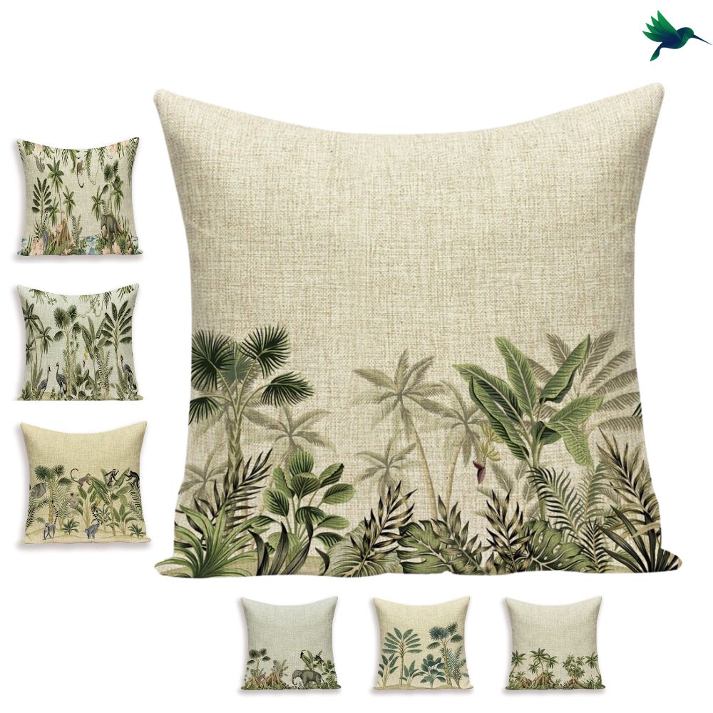 Coussin Jungle 45 x 45 cm Déco-exotique.fr