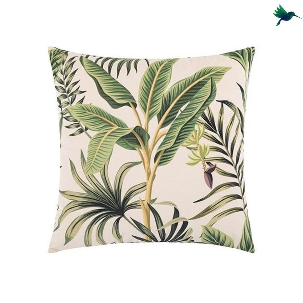 Coussin Imprimé Jungle - Coussin Jungle "Equatoria" - Déco-exotique.fr