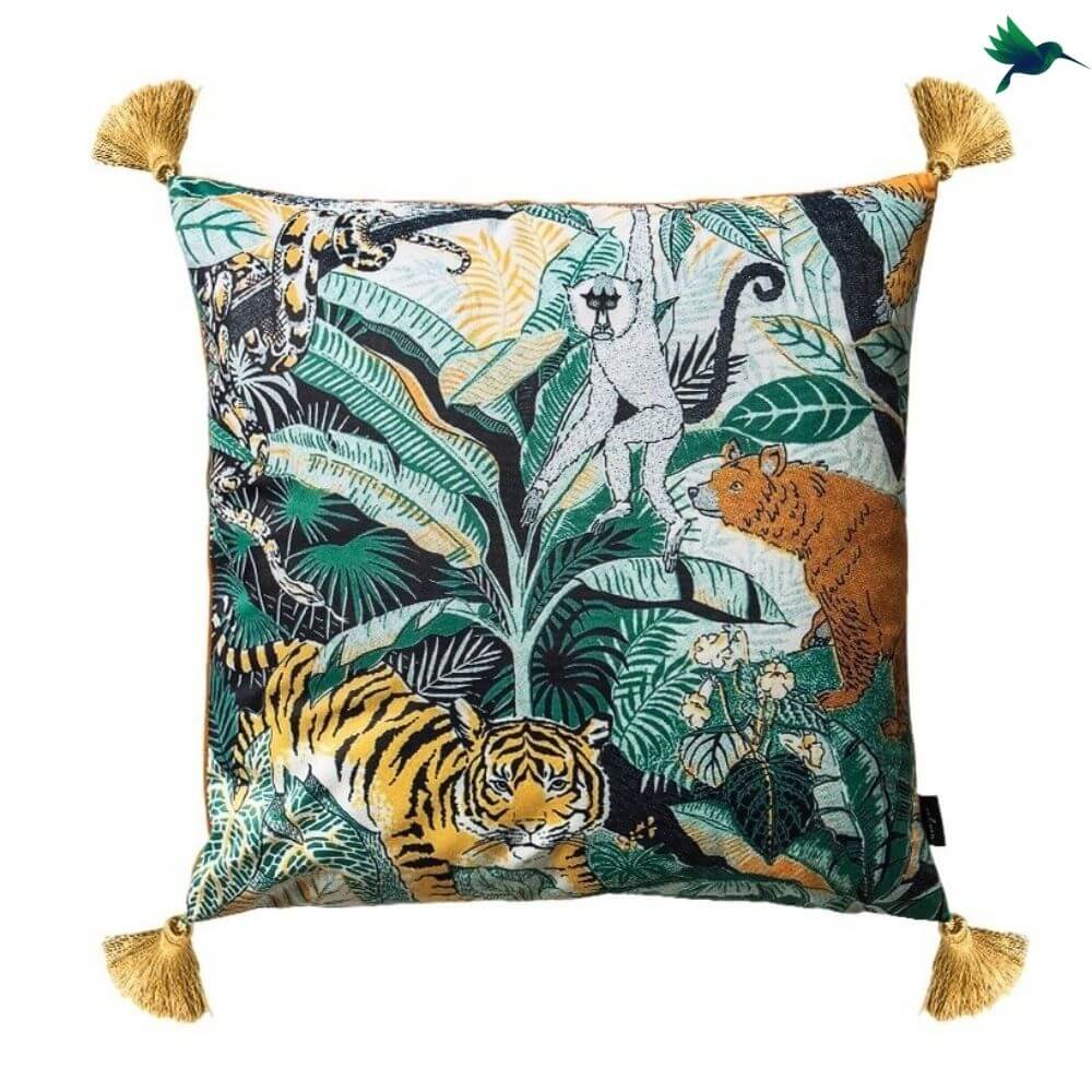 Coussin Jungle "Harmony" - Déco-exotique.fr