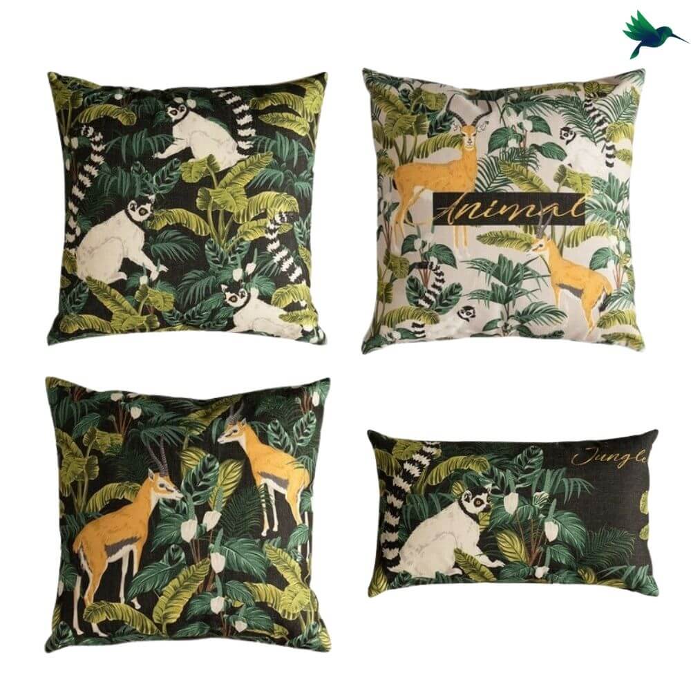 Coussin Jungle "Jangal" - Déco-exotique.fr