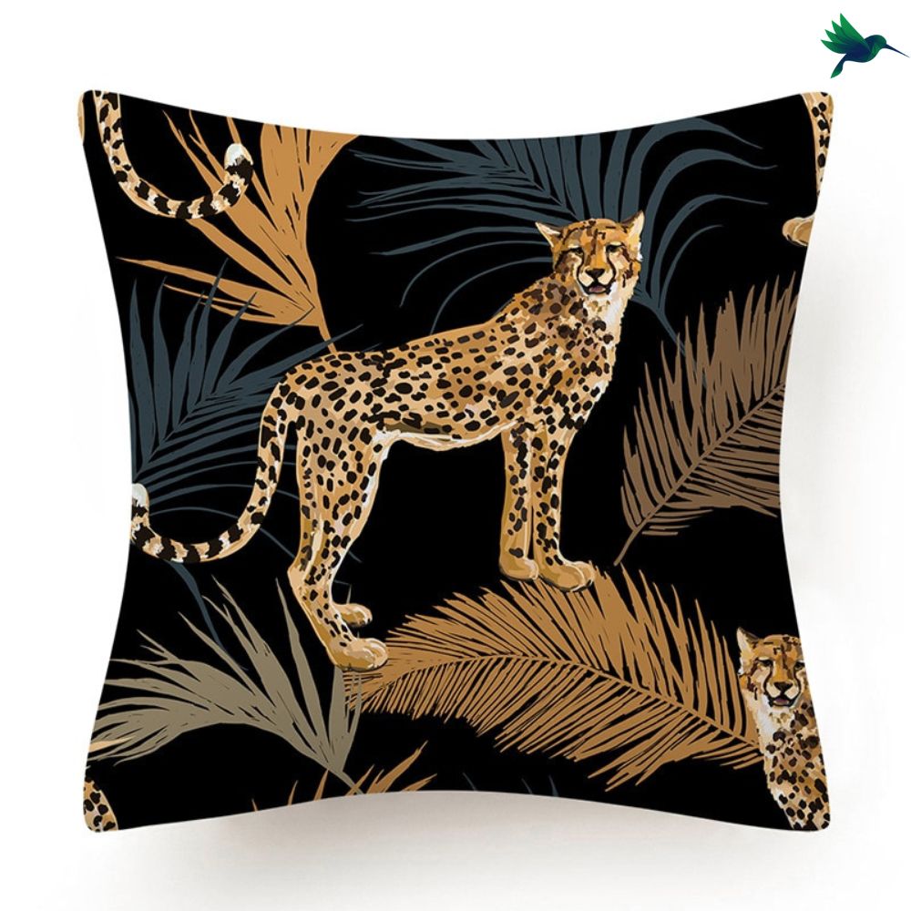 Coussin Jungle Léopard Déco-exotique.fr