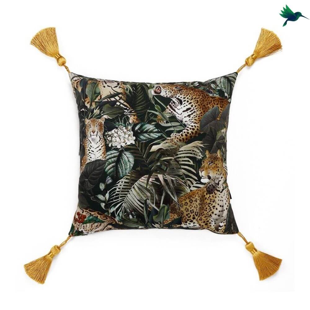 Coussin Jungle Léopard - Déco-exotique.fr