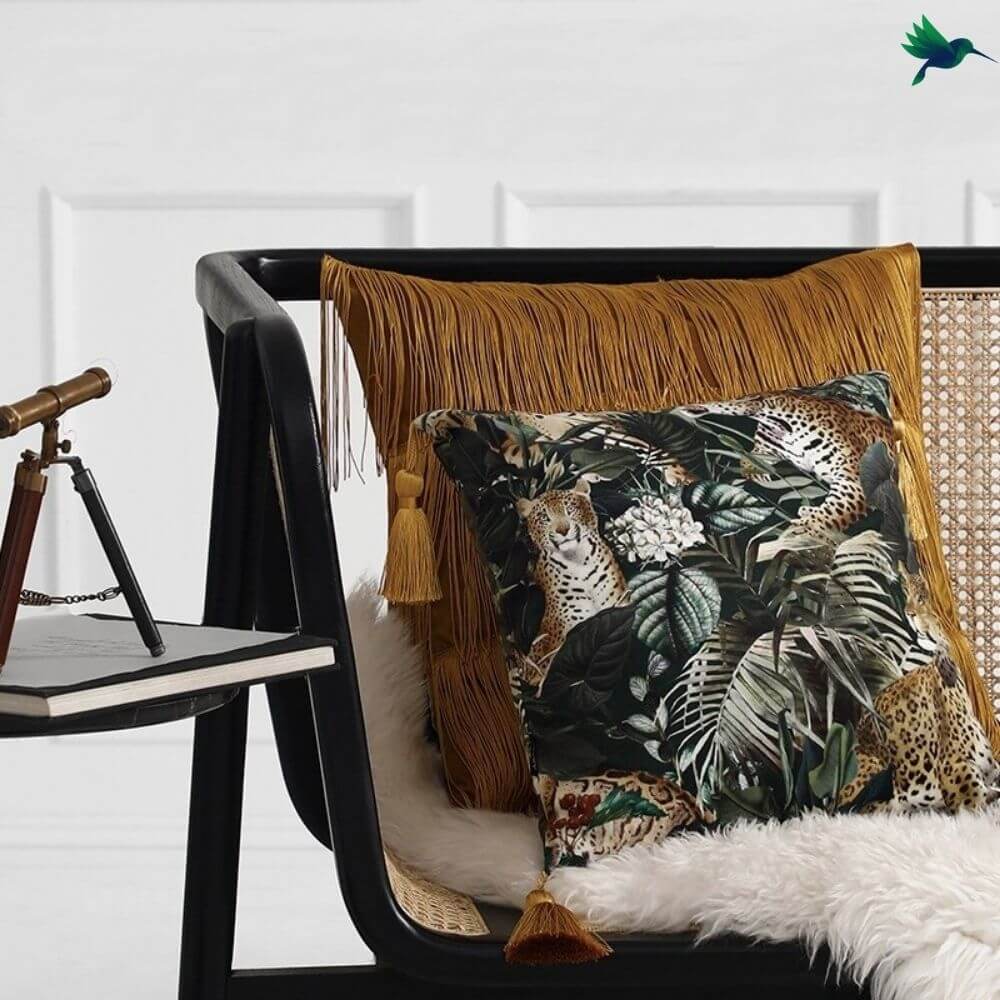 Coussin Jungle Léopard - Déco-exotique.fr