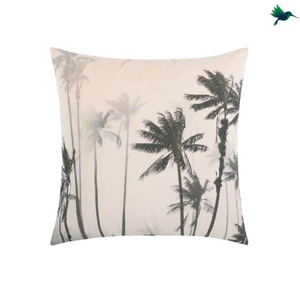 Coussin Jungle Noir et Blanc - Déco-exotique.fr