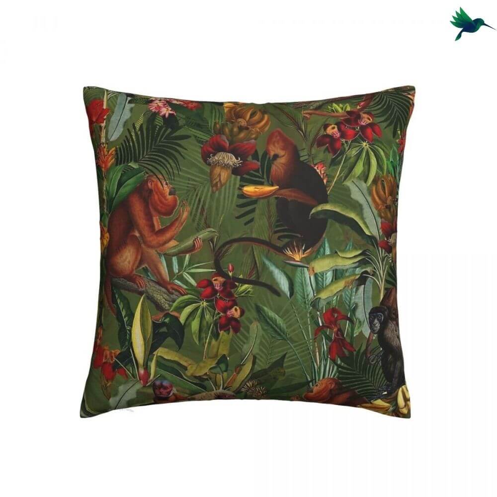 Coussin Jungle Singe Déco-exotique.fr