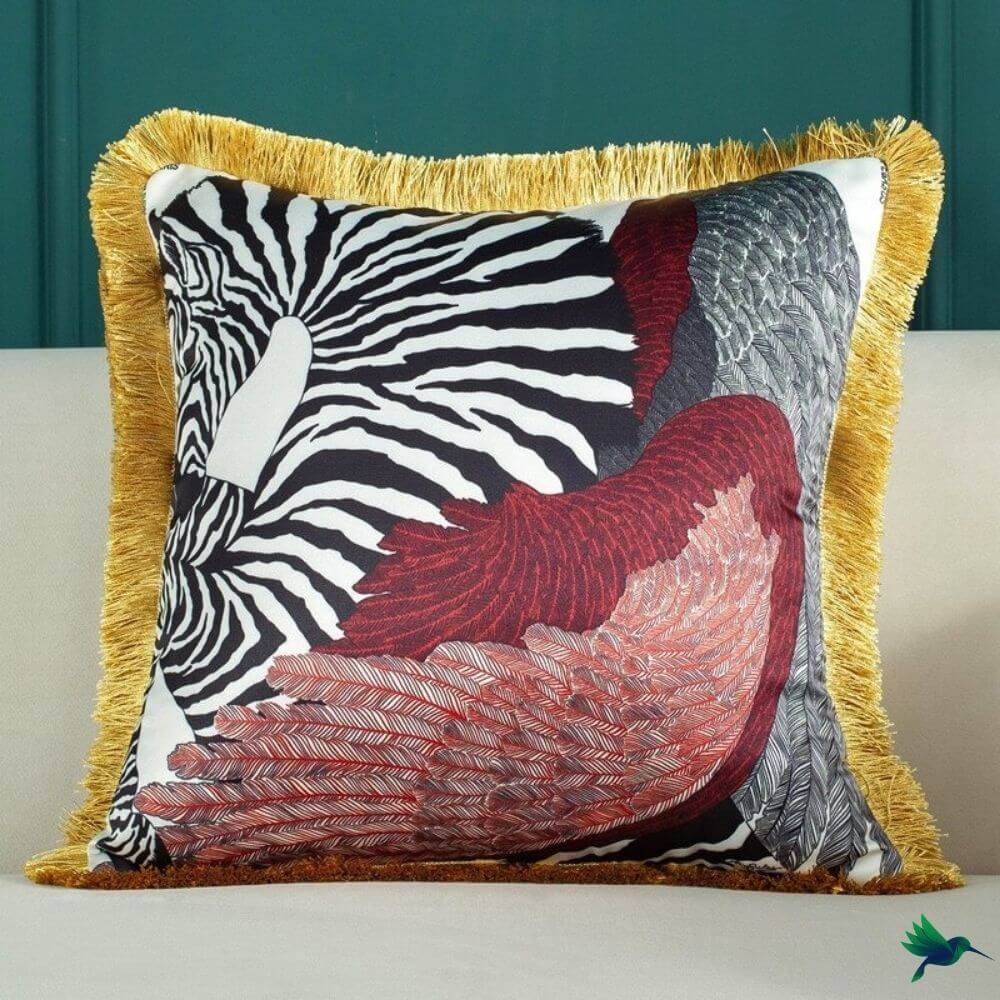 Coussin imprimé Jungle Déco-exotique.fr