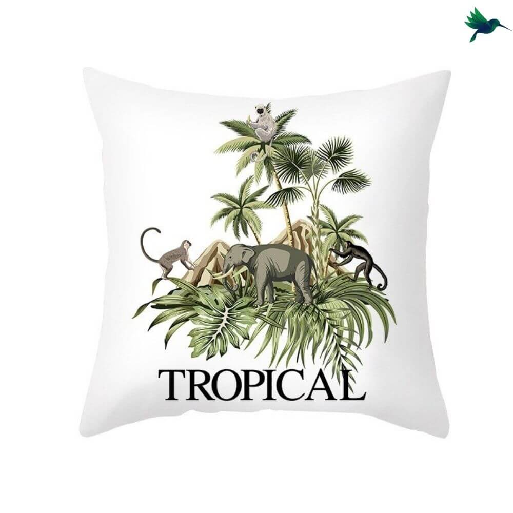 Coussin thème Jungle Déco-exotique.fr