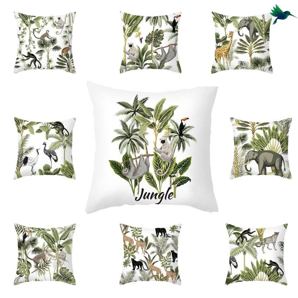 Coussin thème Jungle Déco-exotique.fr