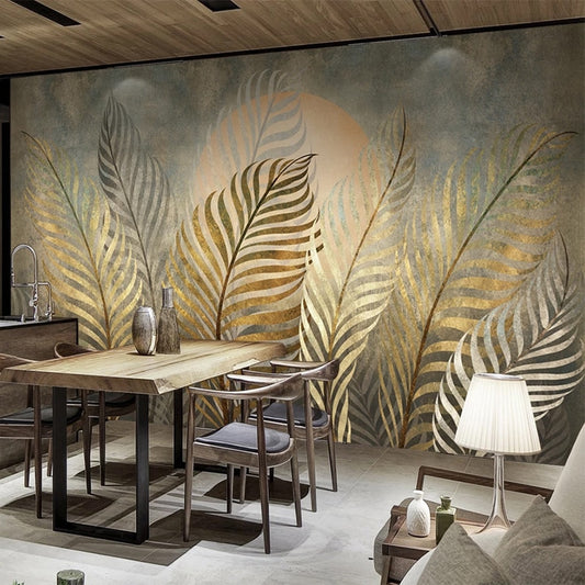 Papier peint Jungle Doré Déco-exotique.fr